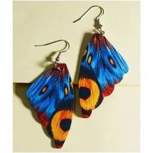 Boho Vibrant Butterfly Drop Earrings